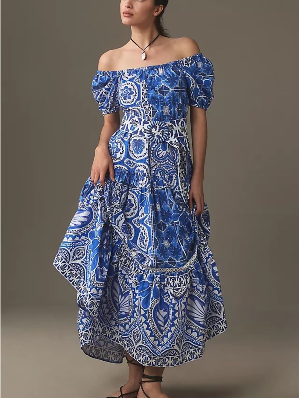 FARM Rio Tile Dream Maxi Dress Size XL
